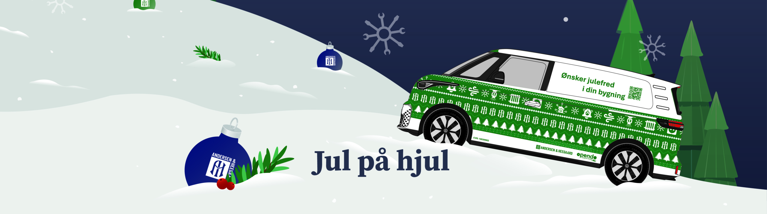 Jul på hjul streamer til LP